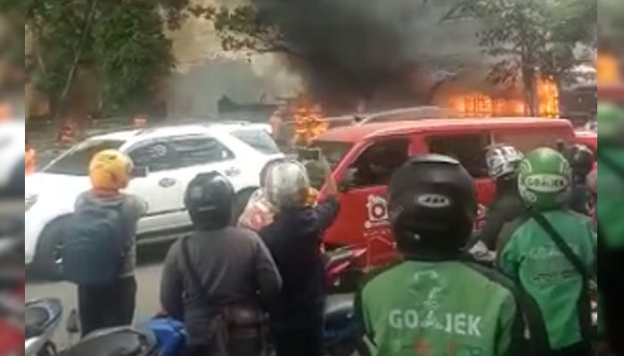 Kebakaran di Cipinang Muara, Jakarta timur. (ist)