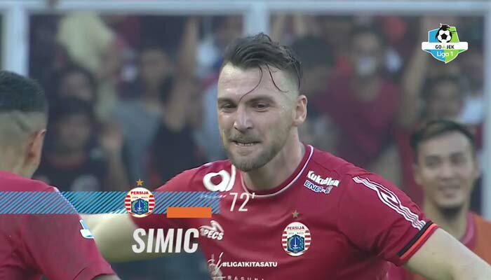 Simic ciptakan gol ketiga Persija (twitter@Liga1Match)