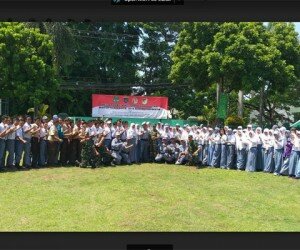 Penutupan pelatihjan bela negara 200 pelajar SMA se-Kota Depok di Markas Kodim 0508 Depok, Sabtu (16/11/2019)