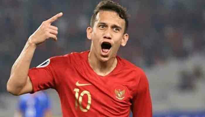 Penyerang Timnas Indonesia, Egy Maulana Vikri melakukan selebrasi atas gol yang ia cetak ke gawang Thailand di ajang SEA Games 2019. (instagram pssi)