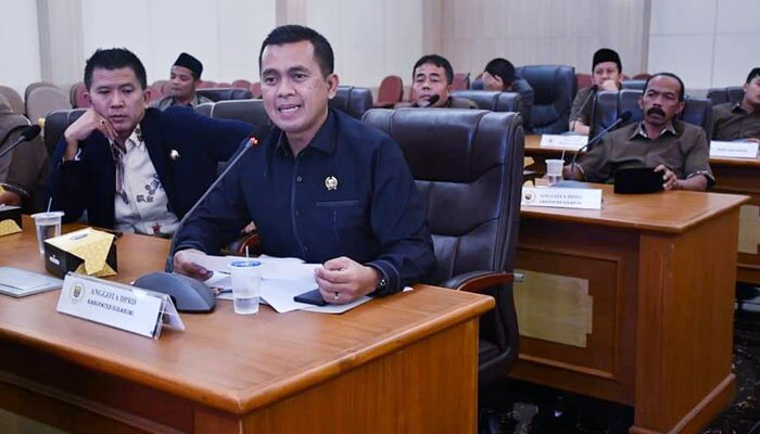 etua Komisi IV DPRD Kabupaten Sukabumi, Hera Iskandar.(sule)