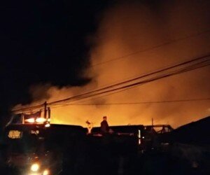 pasar baros terbakar