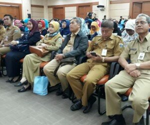 Ratusan guru mengikuti seminar dan peluncuran aplikasi berGURU oleh Sudis Pendidikan 1 Jakbar. (Rachmi)