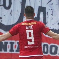 Marko Simic merayakan gol yang diciptakannya untuk Persija Jakarta. (twitter @persija_jkt)