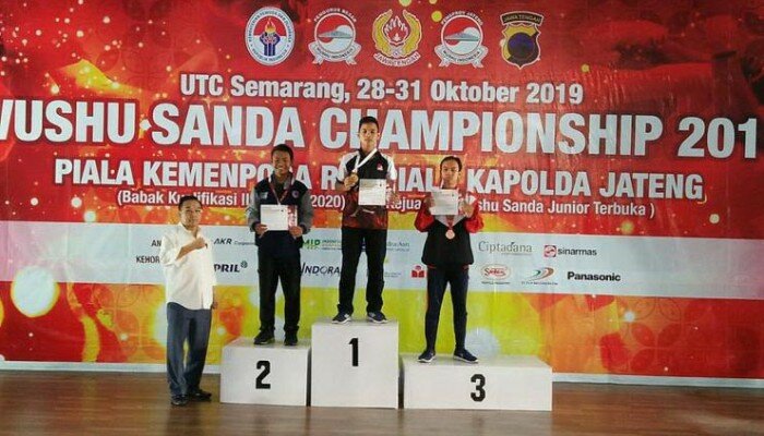 Atlet wushu Kostrad raih medali emas di Kejuaraan Piala kemenpora.(Ist)