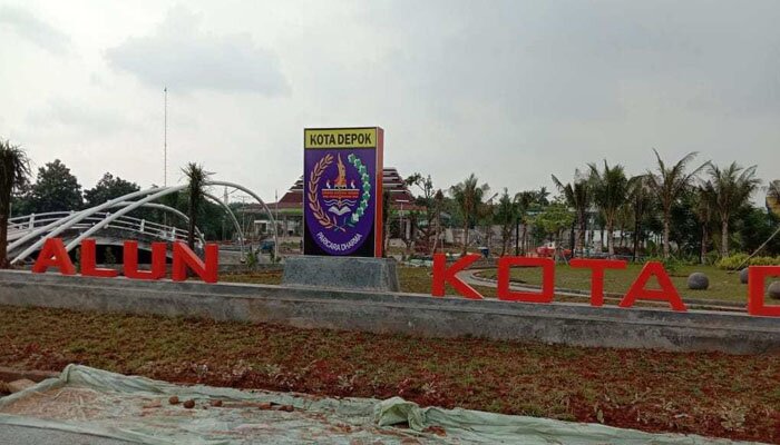 Alun-alun Kota Depok akan Diresmikan malam tahun baru.(anton)