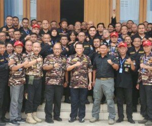 Bambang Soesatyo saat acara Diklatkordya FKPPI DKI Jakarta Raya, Sabtu (30/11/2019).