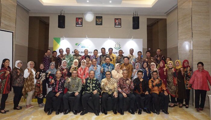 Peserta rapat evaluasi kerjasama tahun 2019 dan penyusunan program kerja bersama tahun 2020 dengan Kejaksaan Tinggi (Kejati) DKI Jakarta.(ist)