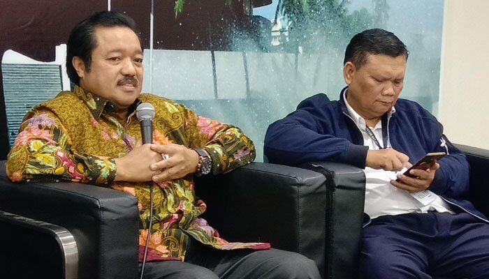 Ketua Fraksi Golkar MPR RI Idris Leina saat memaparkan GBHN. (rizal)