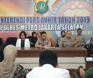 Polres Jaksel Jumpa Pers Akhir Tahun 2019.(adji)