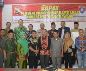 Polres Tulang Bawang resmi membentuk Kelompok Sadar Keamanan dan Ketertiban Masyarakat (Pokdar Kamtibmas).(koesma)