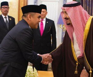 Raja Salman menerima rombongan pimpinan MPR RI.(ist)